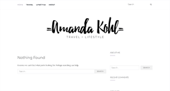 Desktop Screenshot of amandakohl.com